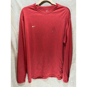 Nike Oklahoma‎ University Shirt Adult Extra Large Red Long Sleeve Mens